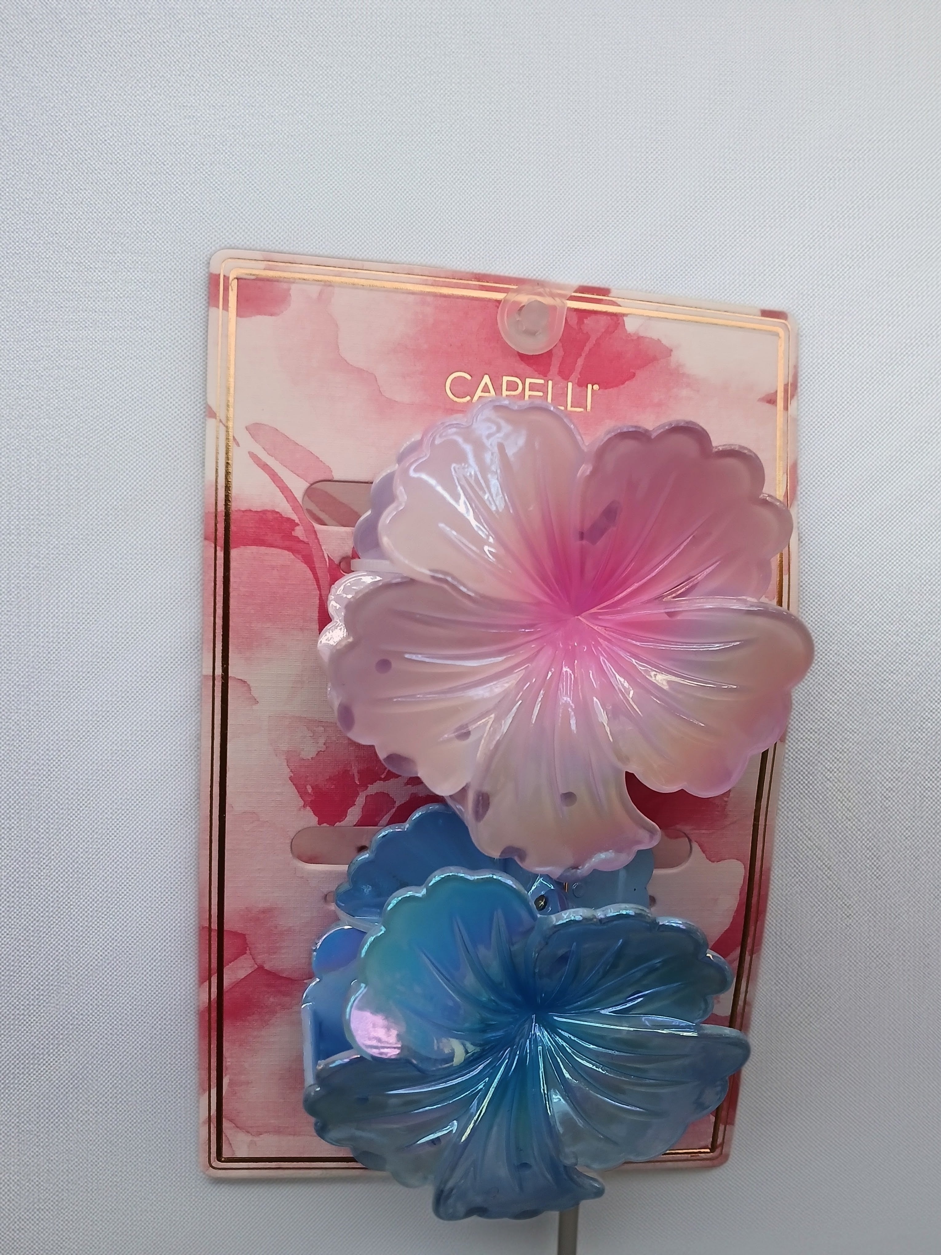 Two pack floral hair clip