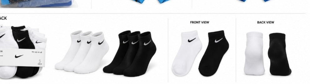 6 pack ankle socks Nike