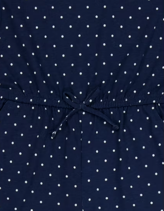 Girls blue play jumpsuit