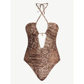 Halter one - piece swimsuit