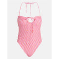 Keyhole one-piece swim suit