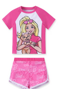 Pink two piece bathing set
