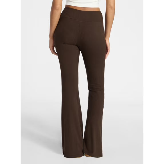 Ribbed Knit Flare Pants