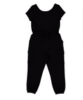 Girls play jump suit black