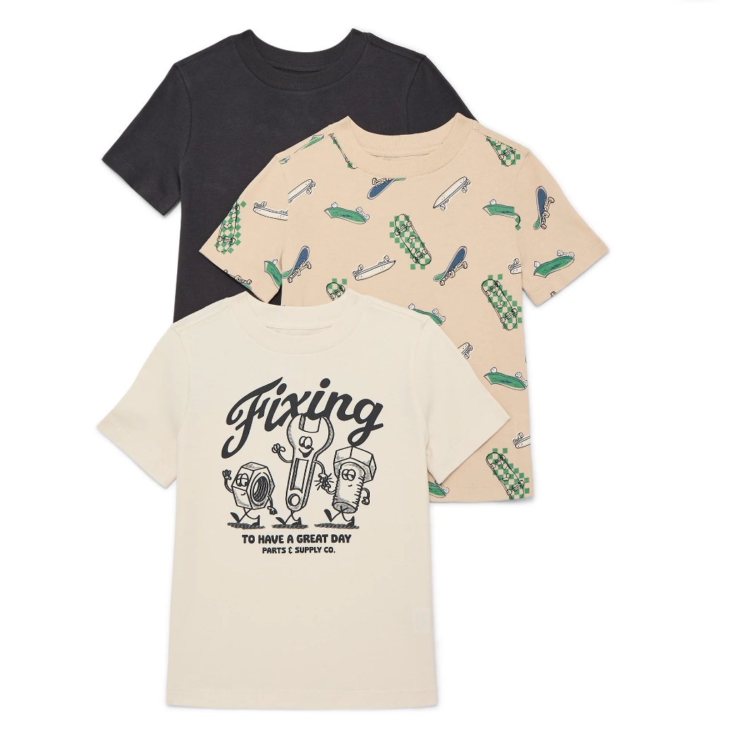 Boys 3 pack short sleeve tees
